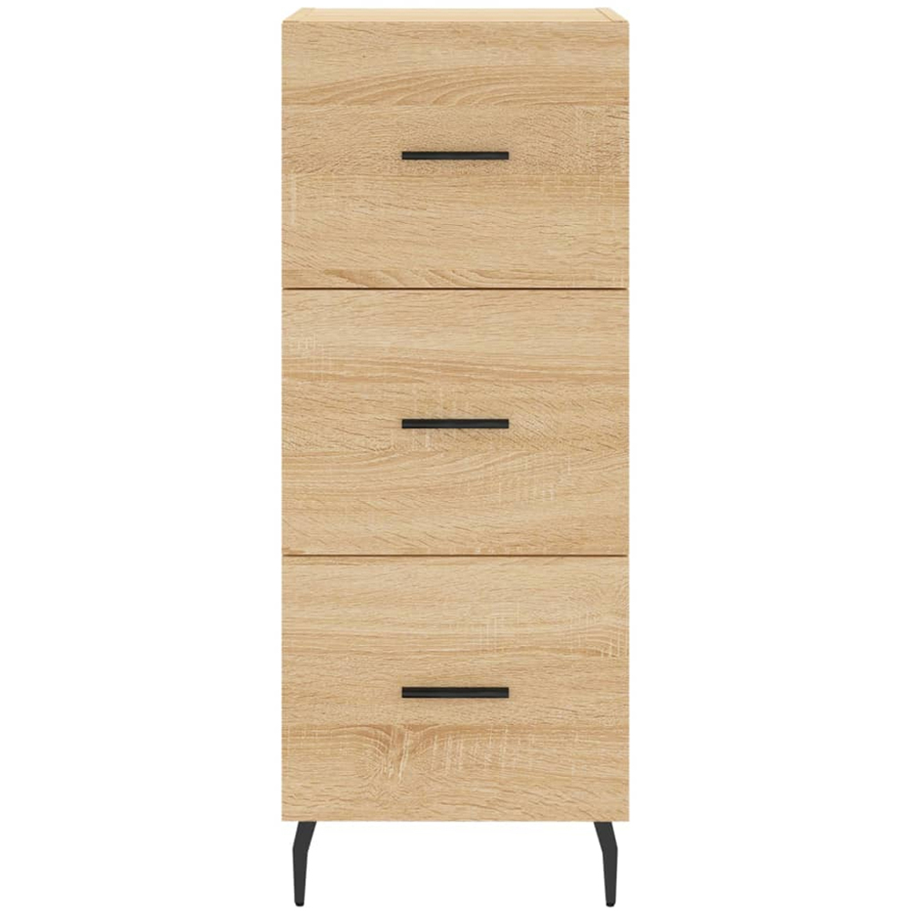 vidaXL 3 Drawer Sonoma Oak Sideboard Image 6