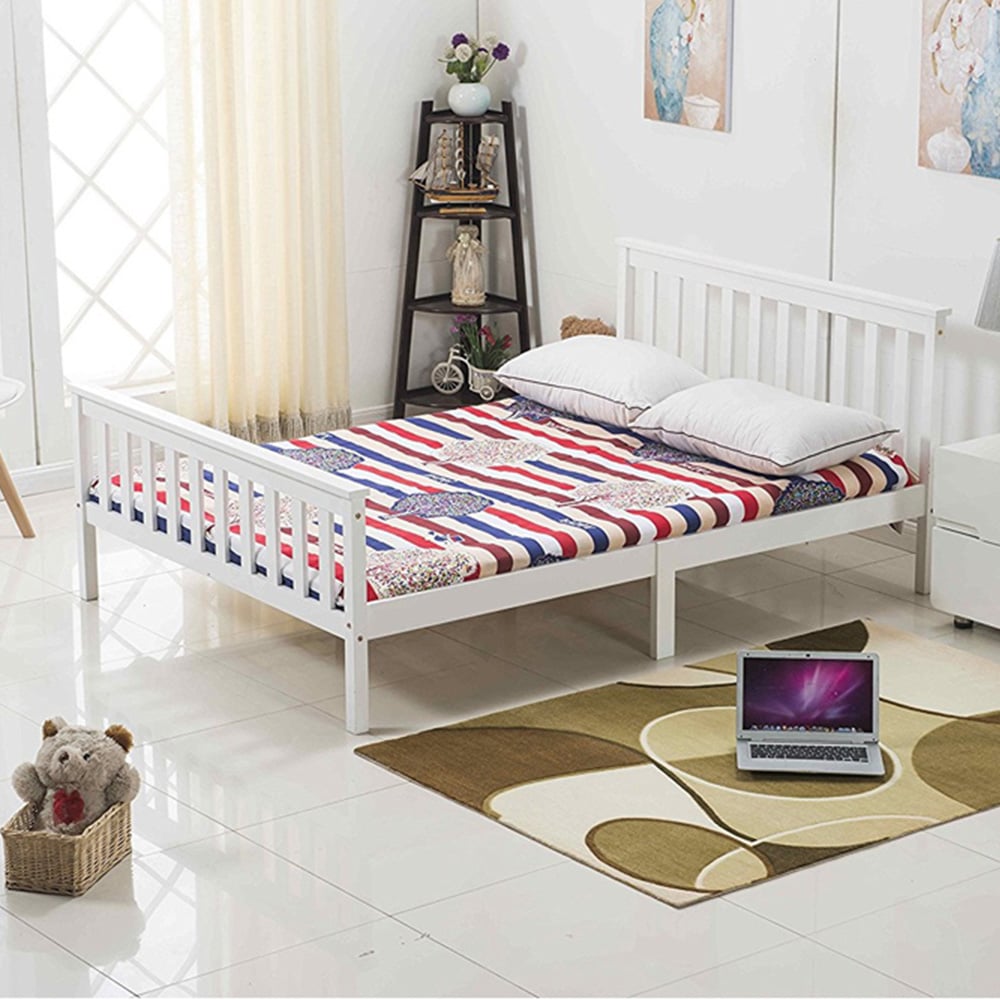 Portland Double Wooden Bed Frame Image 8