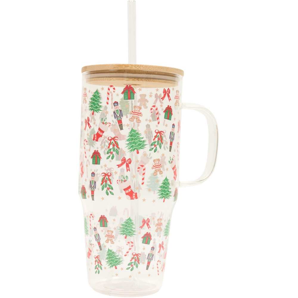 Christmas Jumbo Glass Tumbler Image 2