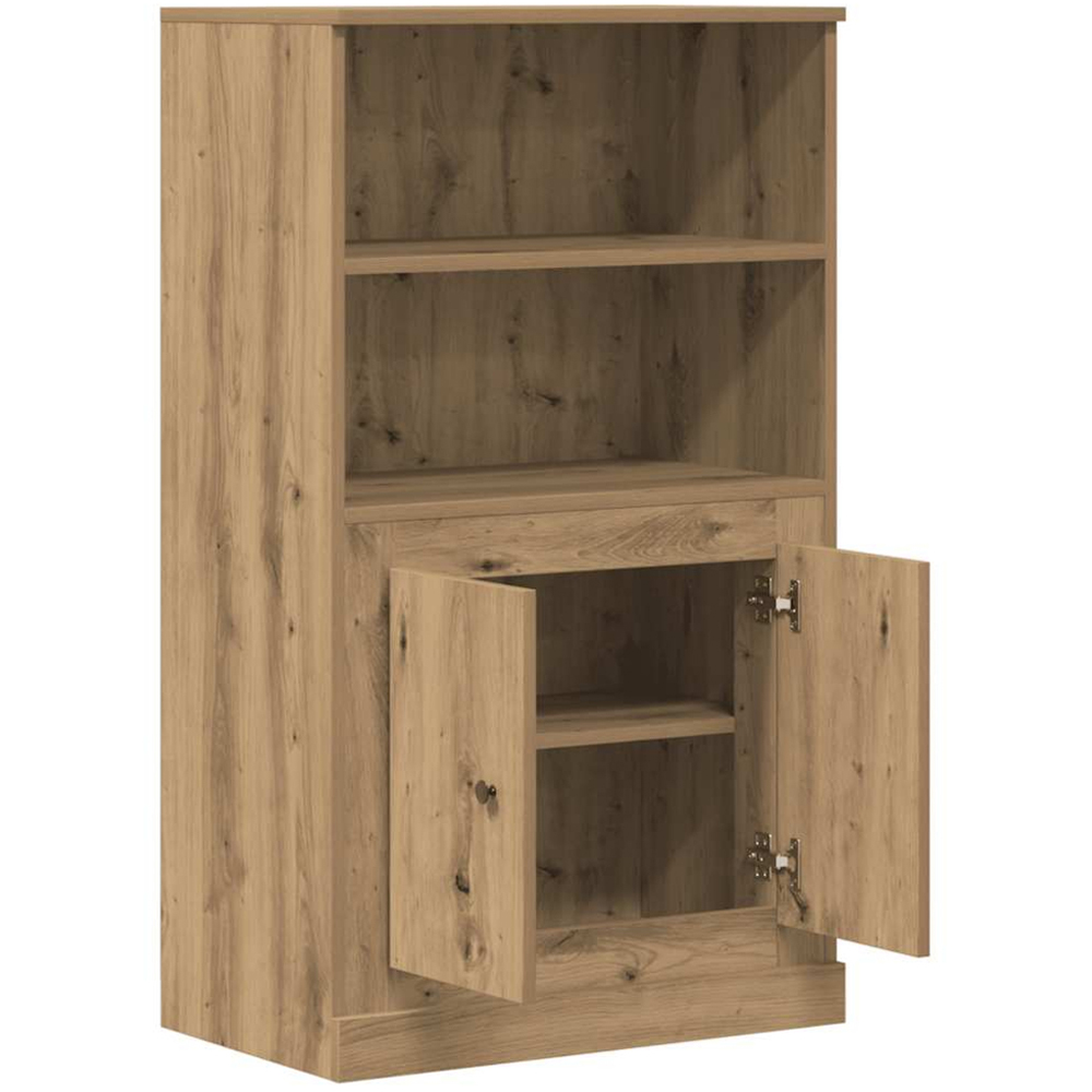 vidaXL 2 Door 2 Shelf Artisan Oak Highboard Image 4
