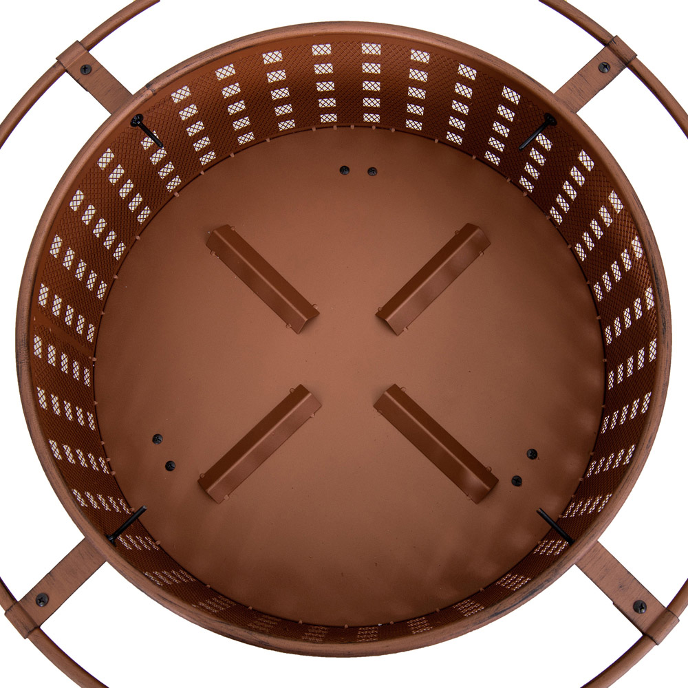 Sunjoy Teide Copper Steel Fire Pit Image 4