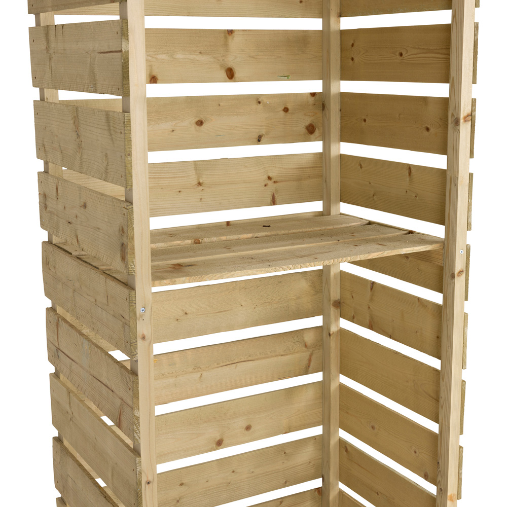 Charles Bentley 53.2 x 76 x 182.3cm Single Wooden Log Store Image 6