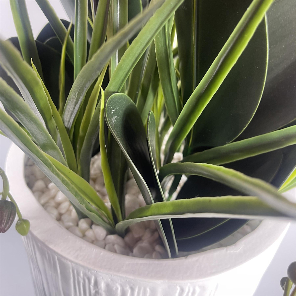 Leaf Pink Orchid Display Artificial Plant in Pot 5ft Image 6