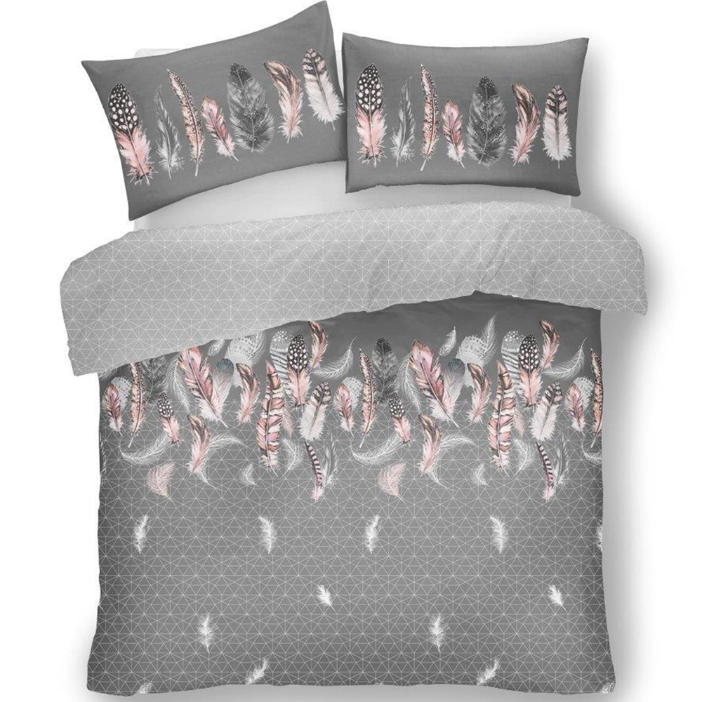 Smart Living Double Grey Feathers Duvet Set Image 2