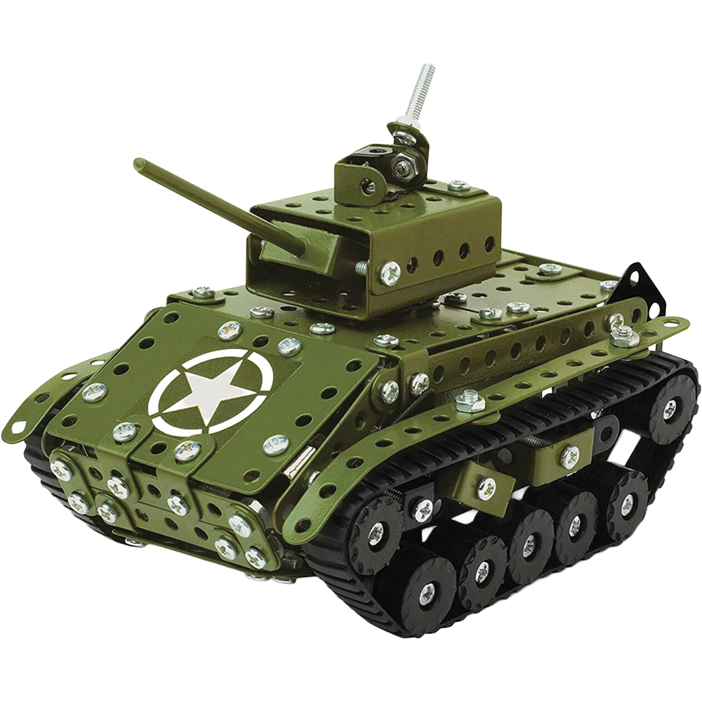 Metal Sherman Tank 284 Piece Construction Set Image 2