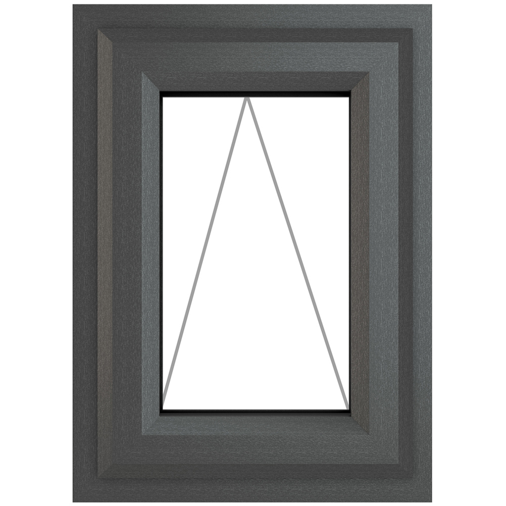 Crystal uPVC Triple Glazed Window Top Hung Opener Grey White Clear Glass 440x610mm Image 2