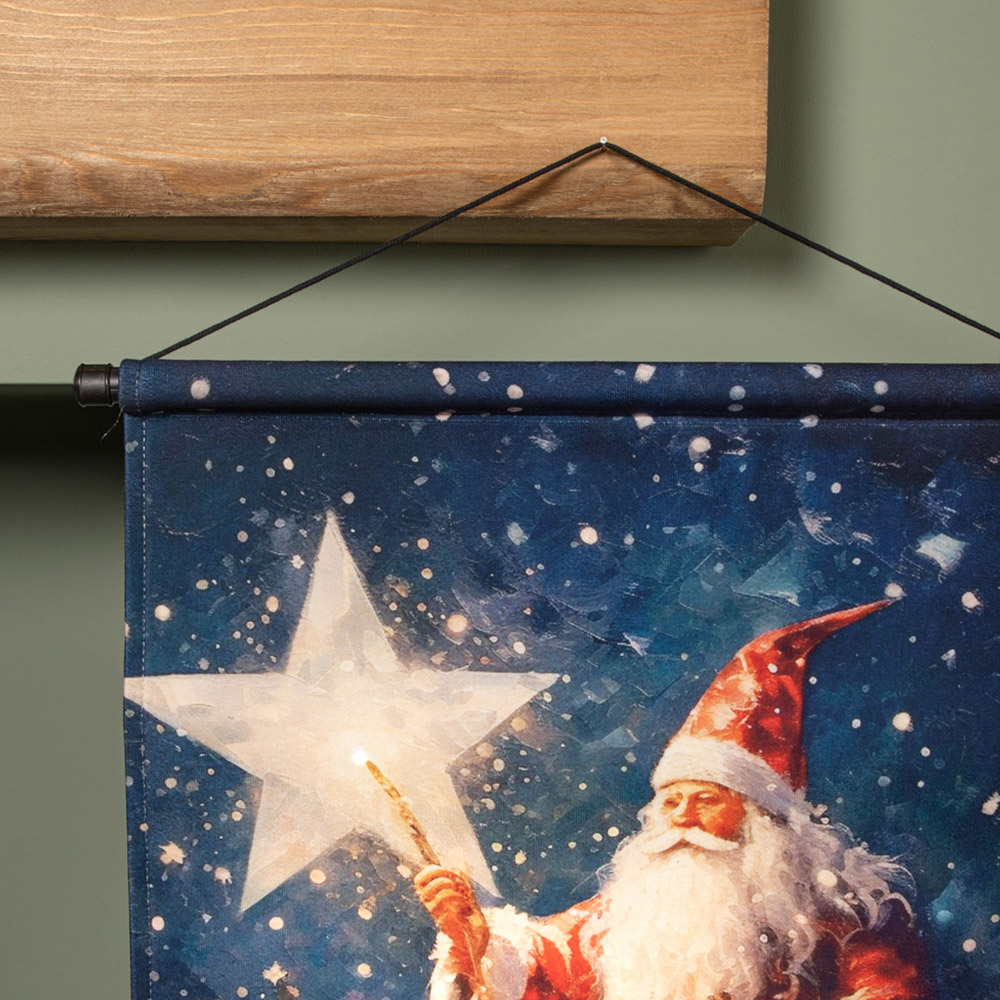 Samuel Alexander St Nick Light Up Hanging Banner 60 x 40cm Image 3