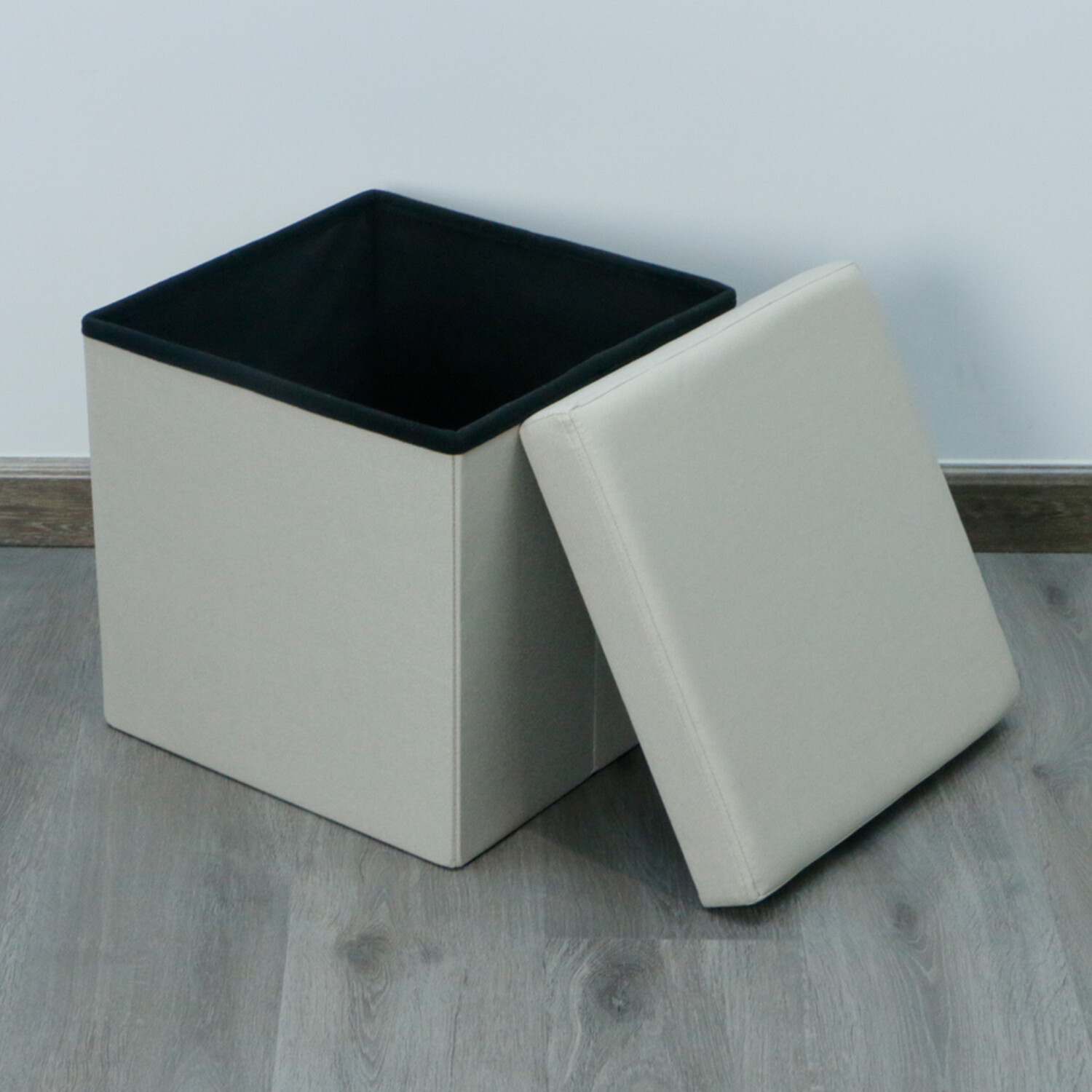 Seville Cream Linen Storage Box Image 6