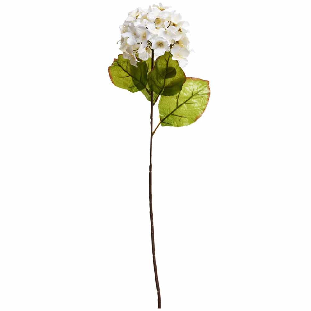 Wilko Cream Hydrangea Single Stem Artificial Flower Image