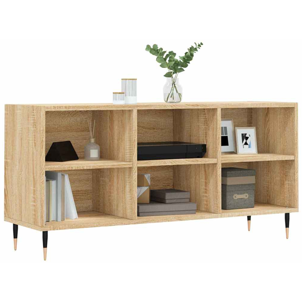vidaXL 6 Shelf Sonoma Oak TV Cabinet Image 3