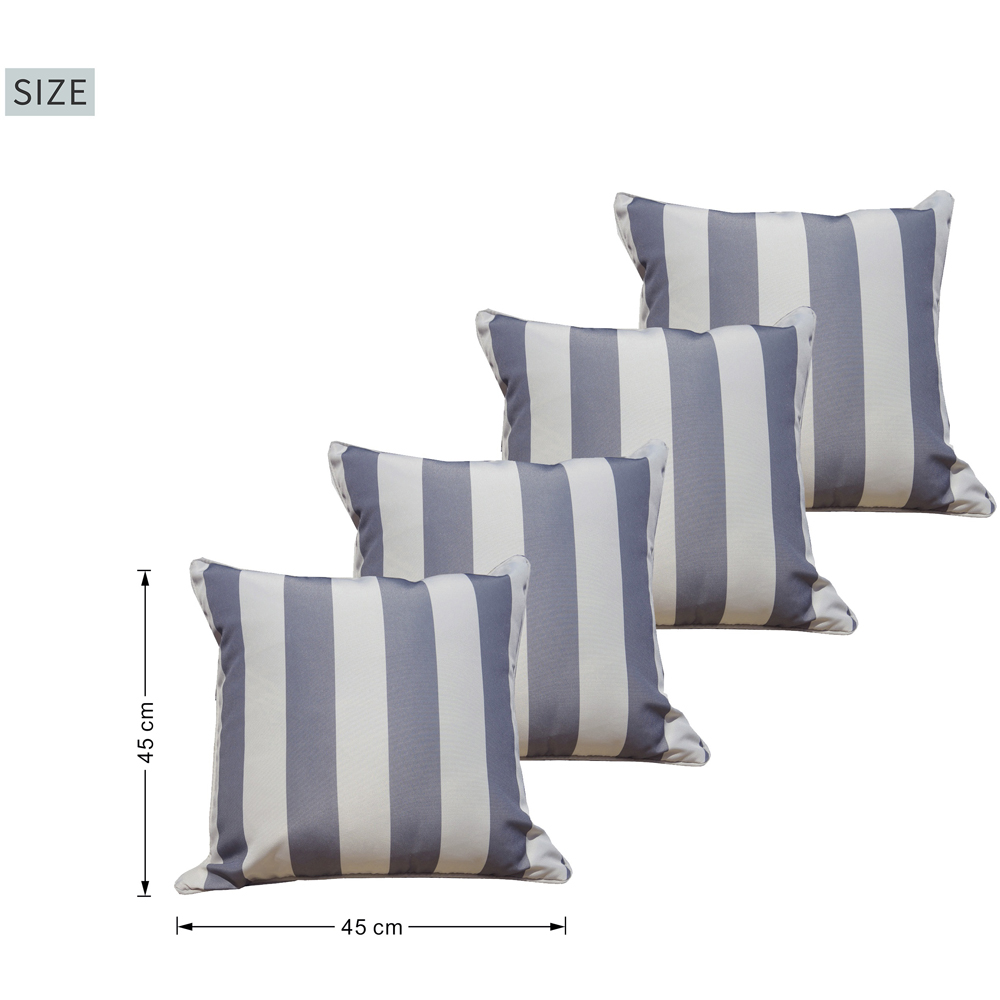 Direct Wicker Garden Waterproof Sofa Cushion Cover 45 x 45cm 4 Pack Image 8