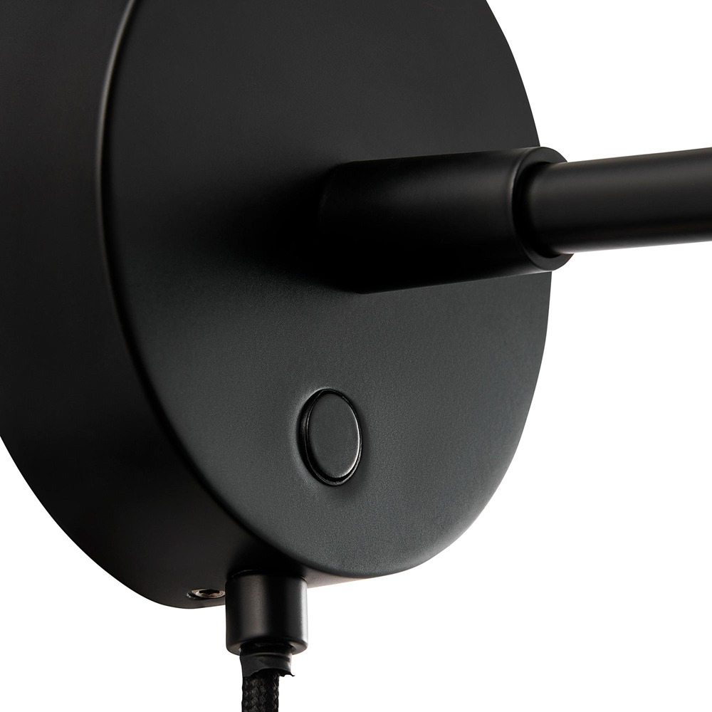 Nordlux Darci Black Short Wall Light Image 4