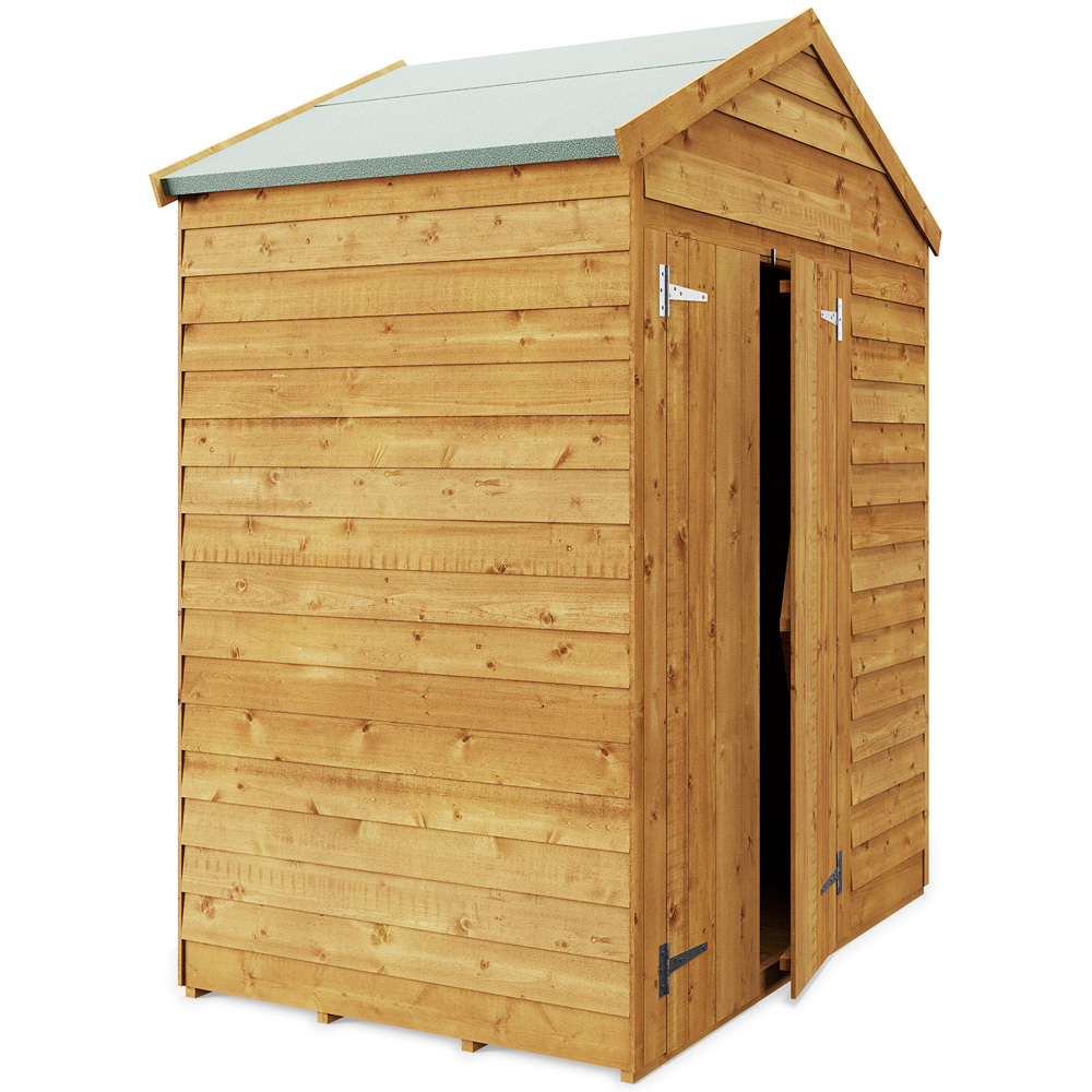 StoreMore 4 x 6ft Double Door Overlap Apex Shed Image 2