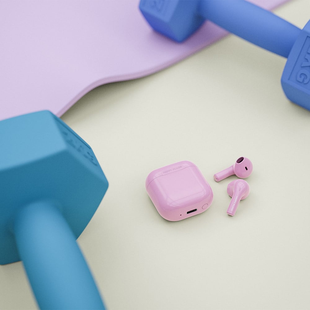 AVF Pink Happy Plugs Joy True Wireless Earphones Image 7