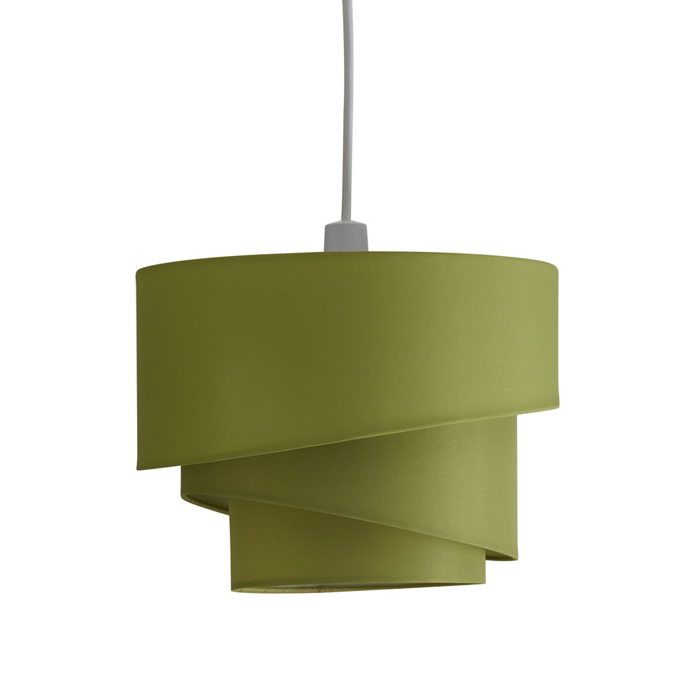 Wilko Retro Swirl Shade Olive Wilko