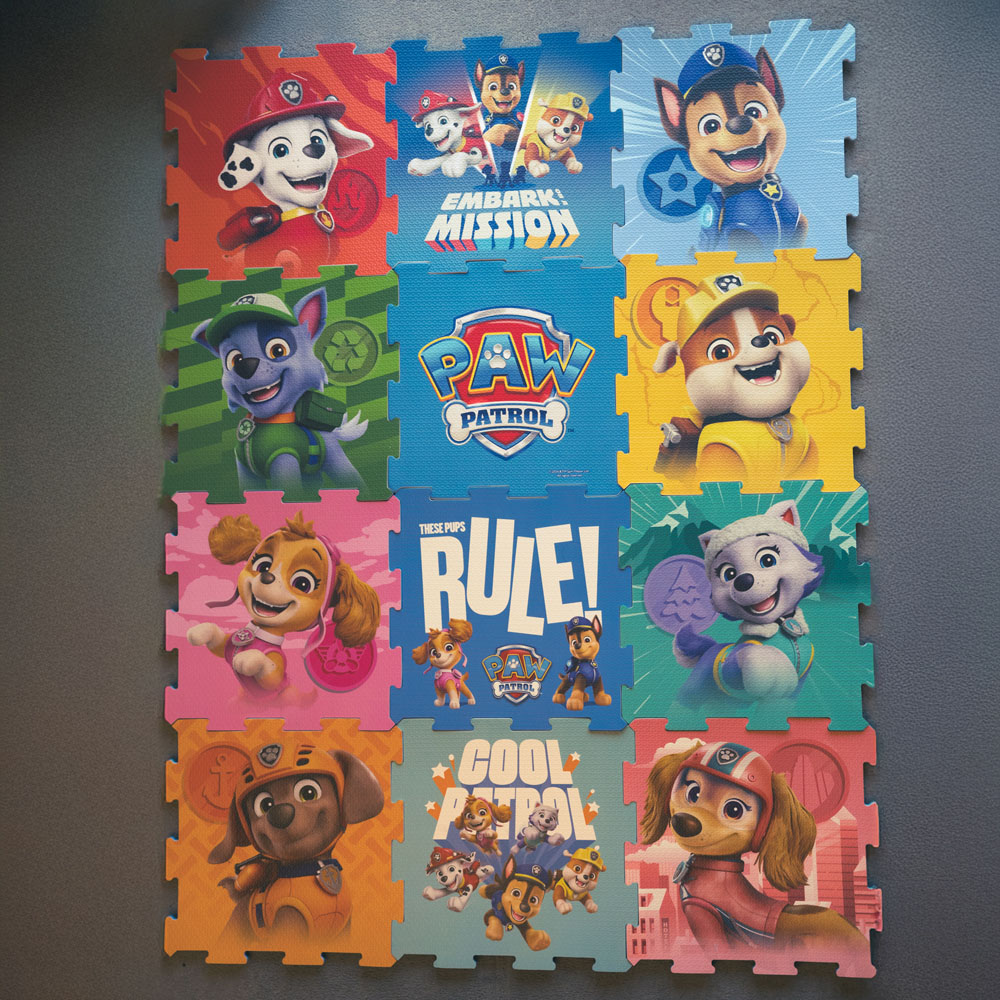 MoVe Paw Patrol 12 Piece EVA Playmat Image 2