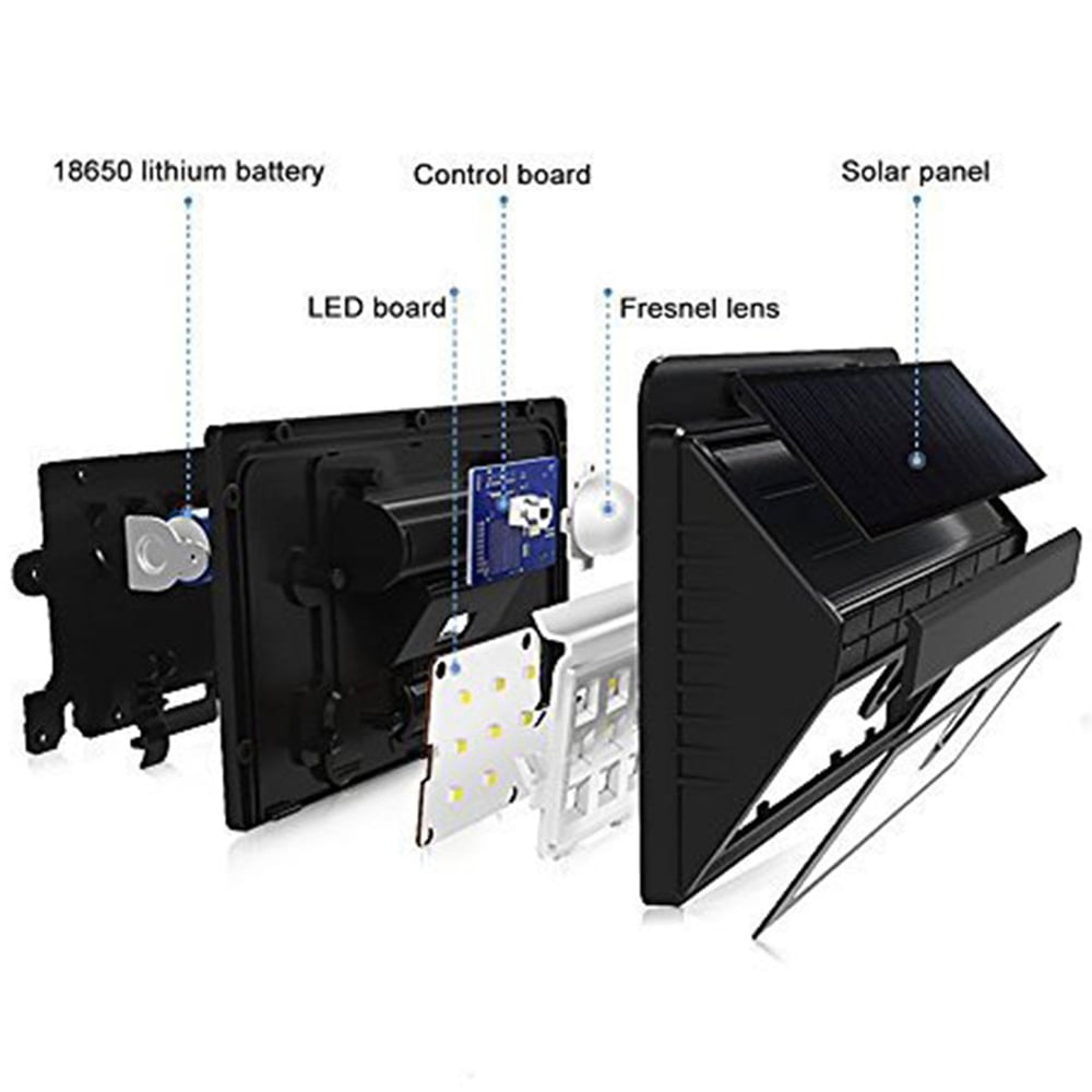 ENER-J 2 Pack 2835 LED Solar Wall Light with PIR Image 7