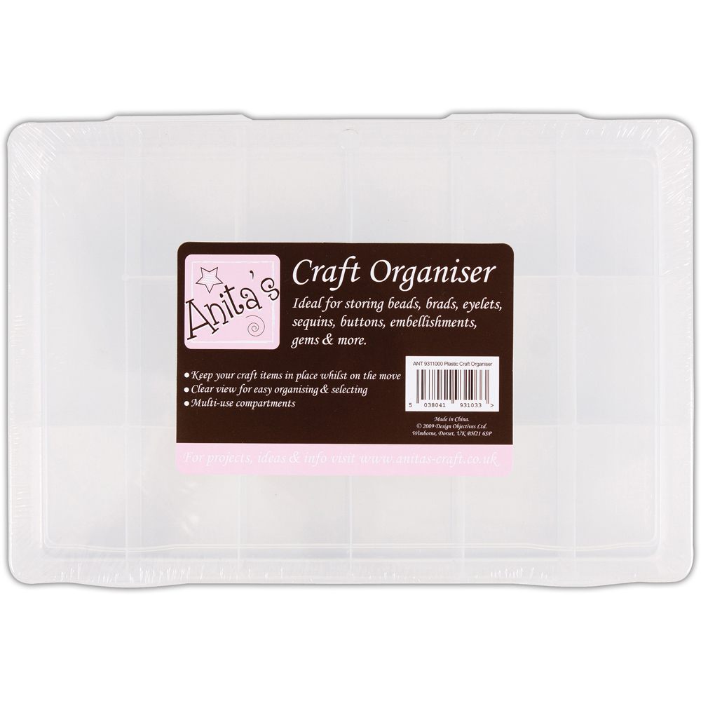 Anita's Clear Craft Organiser 26.6 x 18 cm Image 1