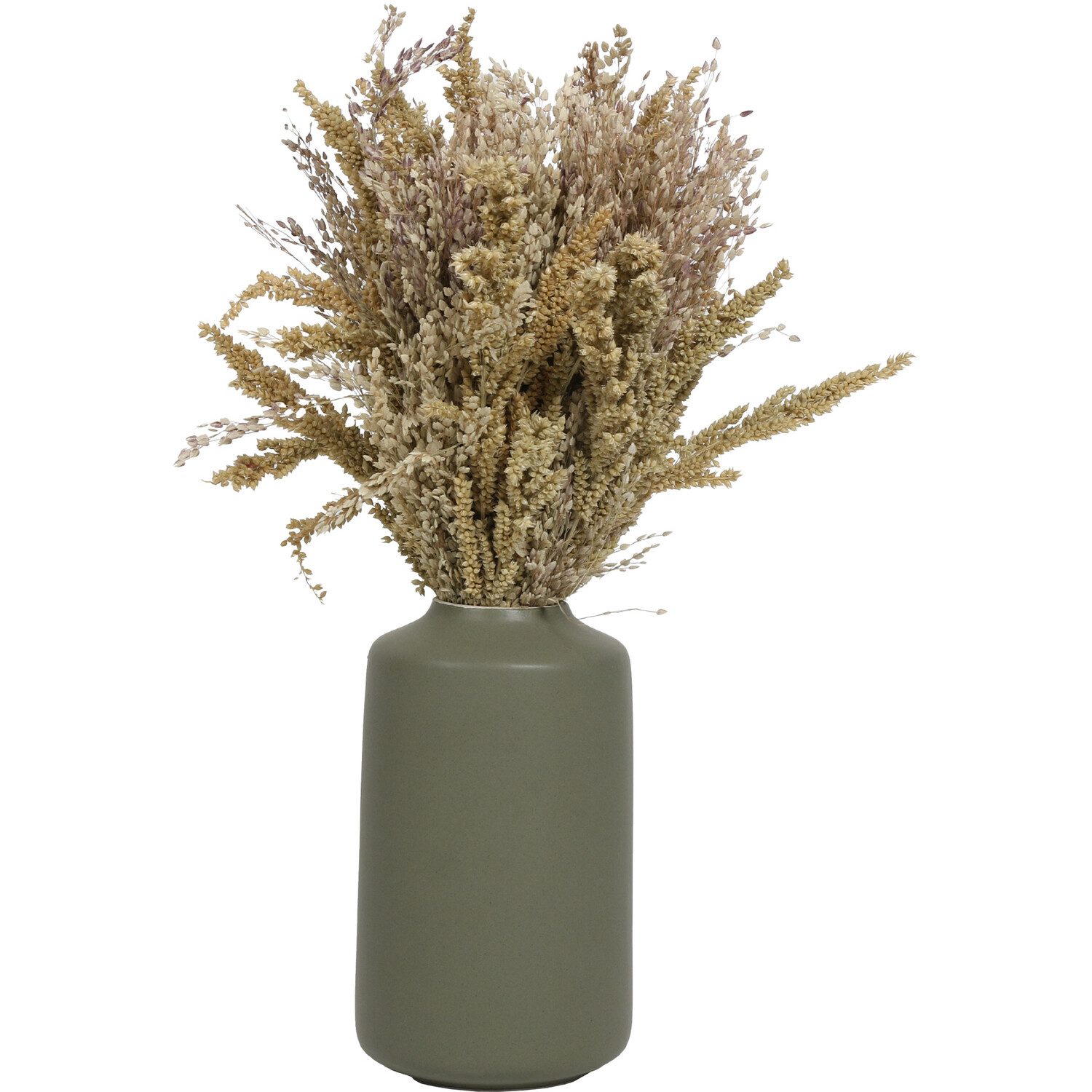 Single Grass Artificial Plant in a Ceramic Vase in Assorted styles Image 1