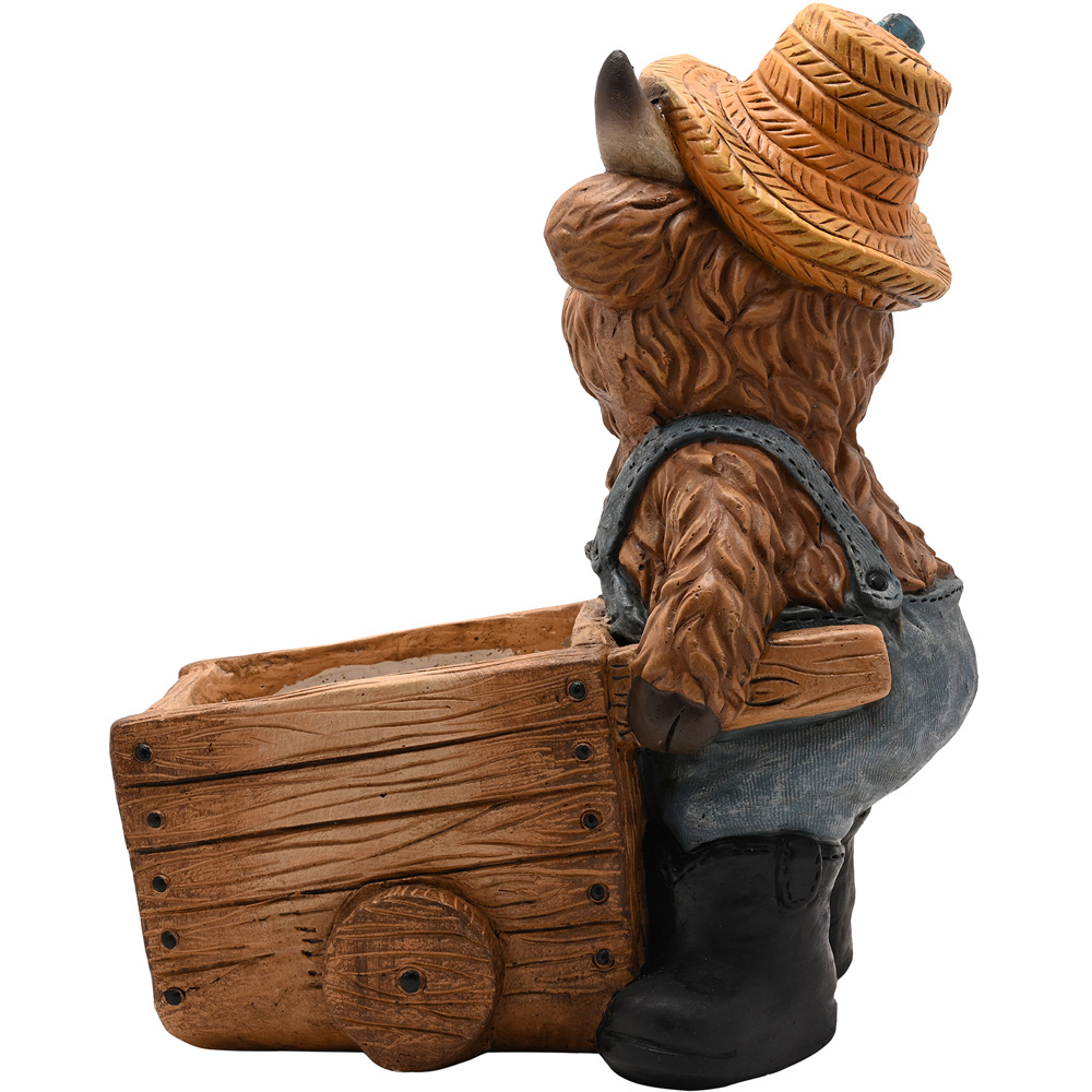 Country Living Highland Cow Outdoor Planter Image 6