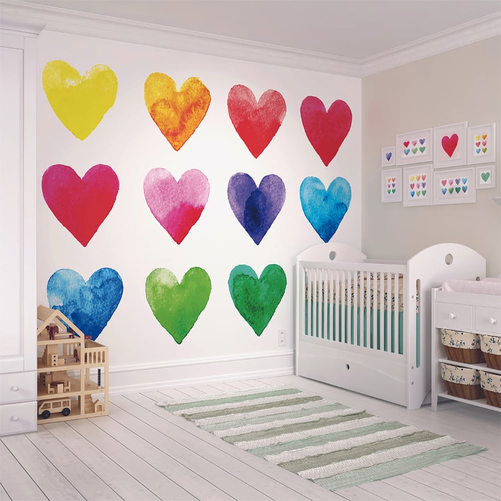 Origin Murals Colour My Heart Multicolour Wall Mural Image 3