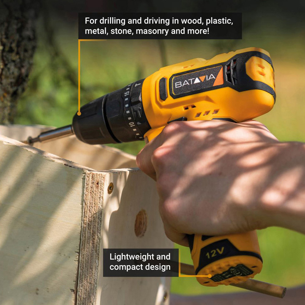 Batavia FIXXPACK 12V Combi Drill Bare Unit Image 6