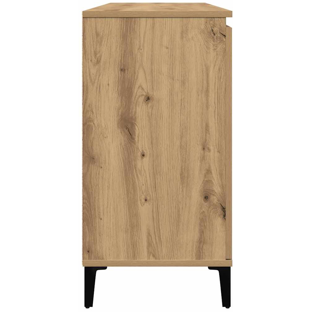 vidaXL 2 Door 2 Drawer Artisan Oak Sideboard Image 5