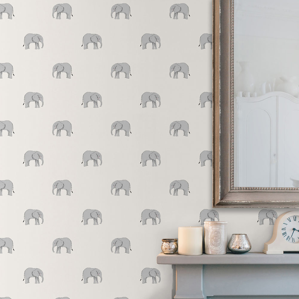 Sophie Allport Elephant Natural Wallpaper Image 4