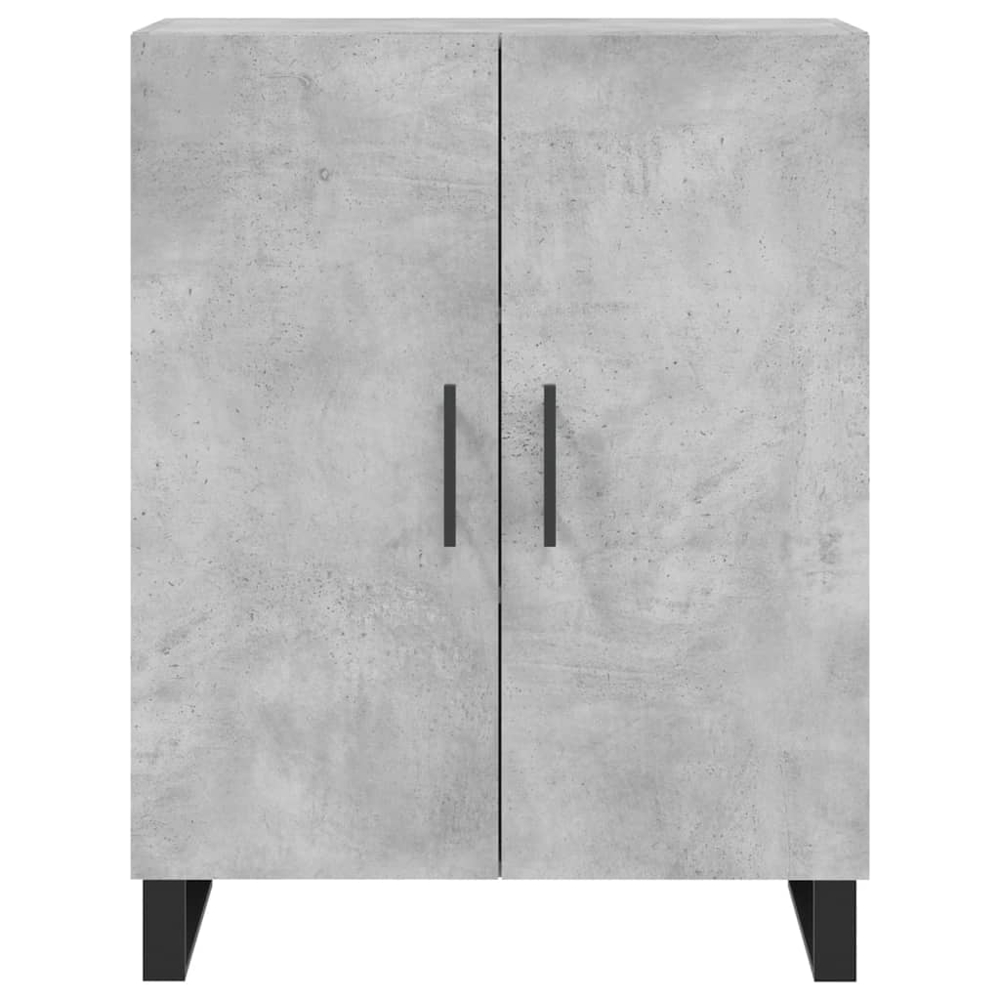 vidaXL 2 Door 3 Shelf Concrete Grey Highboard Image 8
