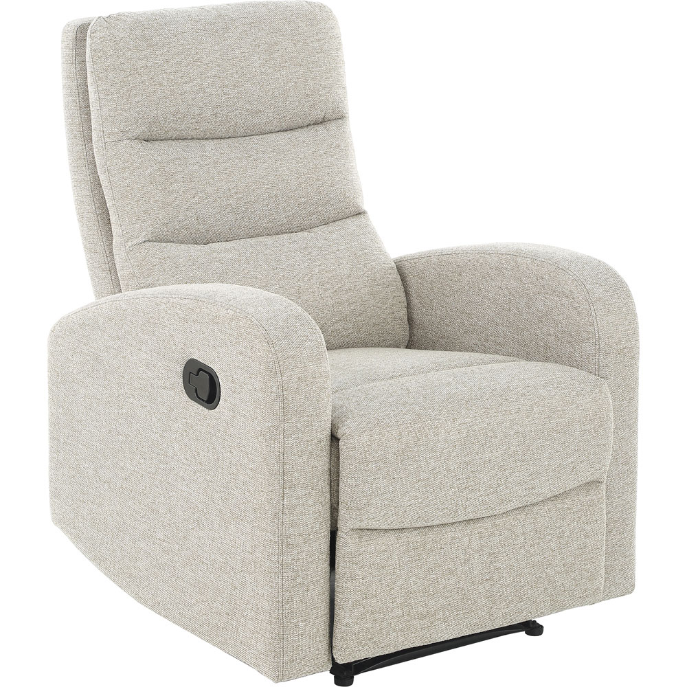 Loft24 Rena Natural Fabric Manual Recliner Armchair Image 2