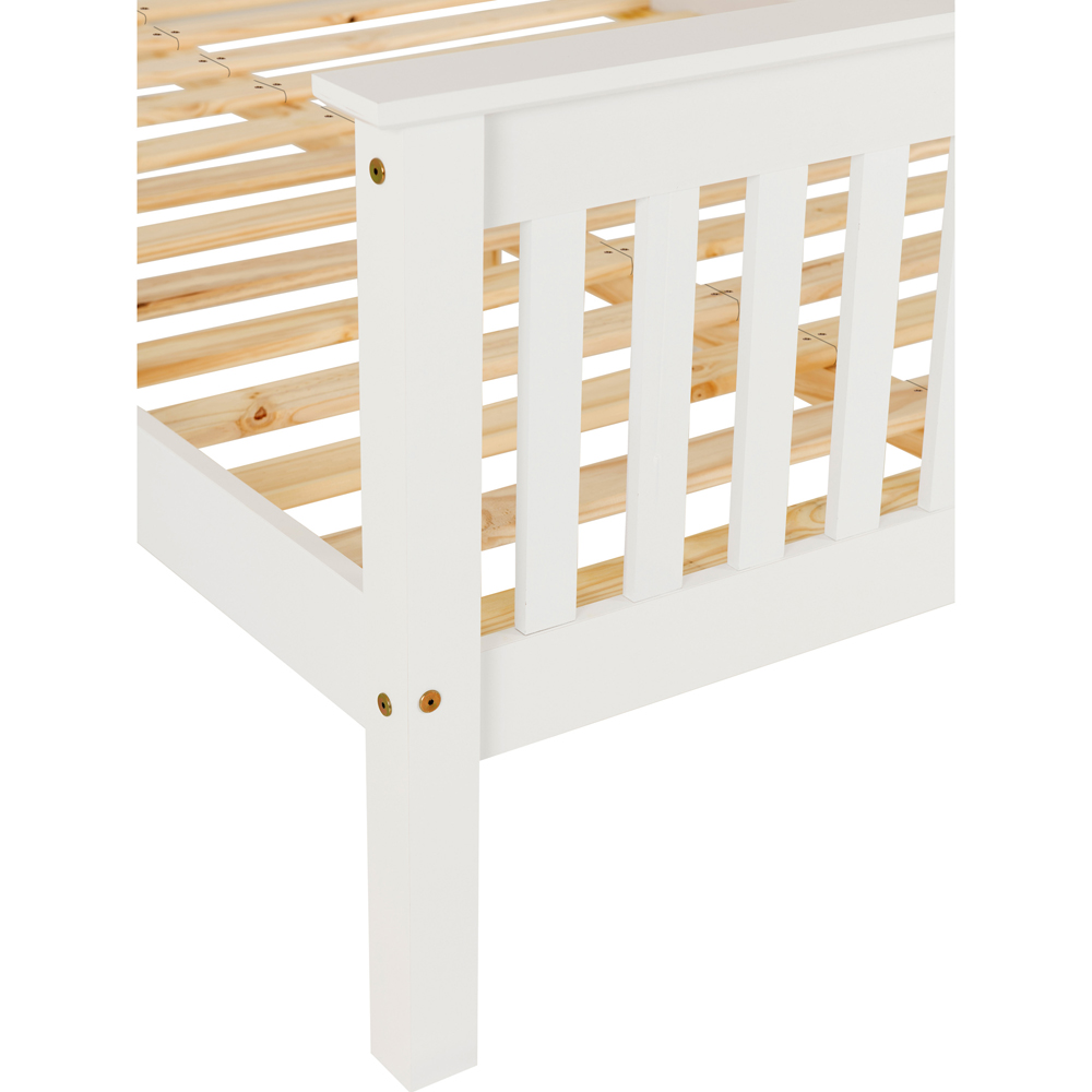 Seconique Monaco Double White High End Bed Image 3