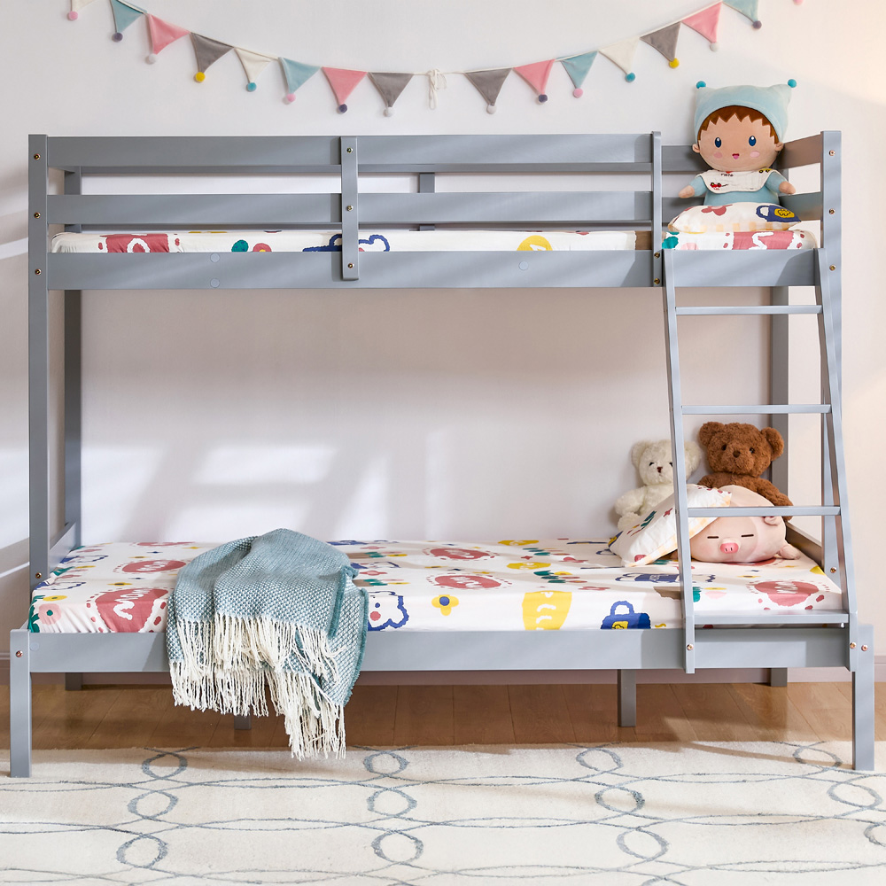 Vida Designs Sydney Triple Sleeper Grey Bunk Bed Image 5