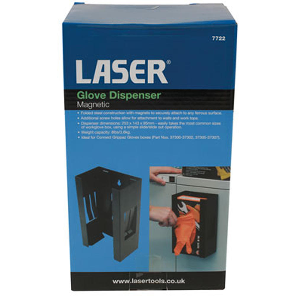 Laser 7722 Black Magnetic Glove Dispenser Image 6