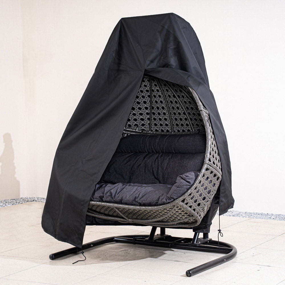 Direct Wicker Black Heavy Duty Double Hanging Pod Chair Cover 230 x 200cm Image 7