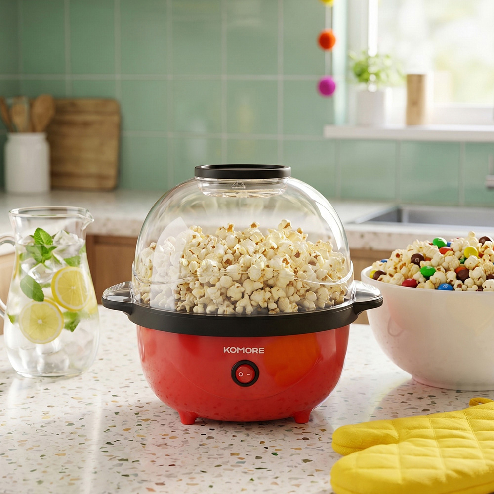 Living and Home EK110009 Popcorn Maker Machine with Stirrer 650W Image 7