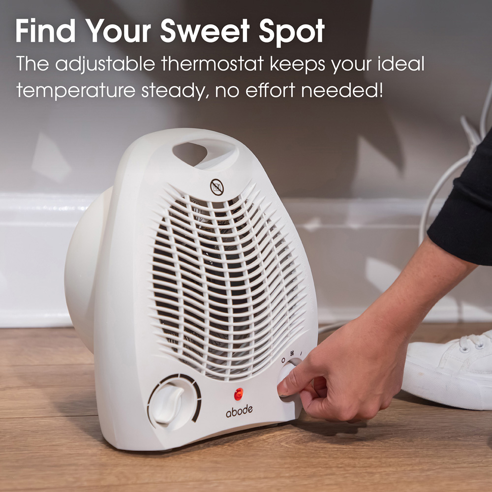 Abode AFH1002 White Fan Heater 2000W Image 4