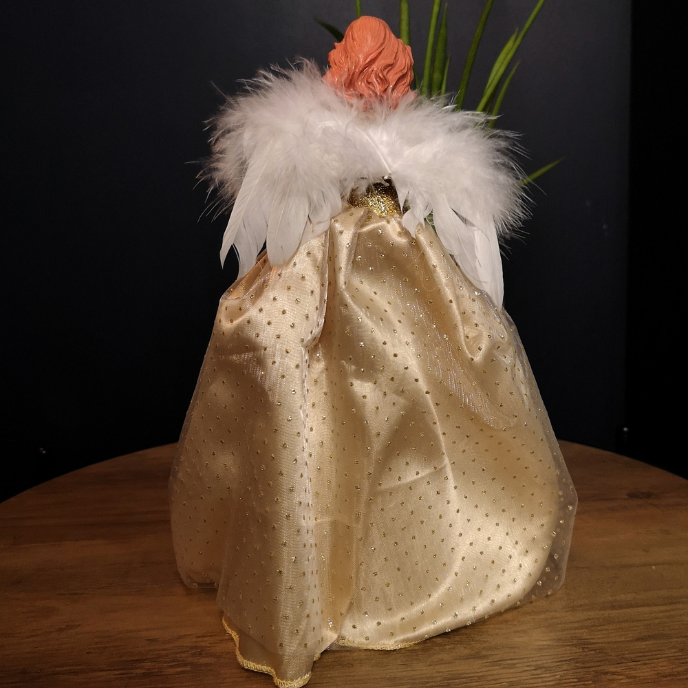 Premier Gold Angel Feather Wings Christmas Tree Topper 25cm Image 5