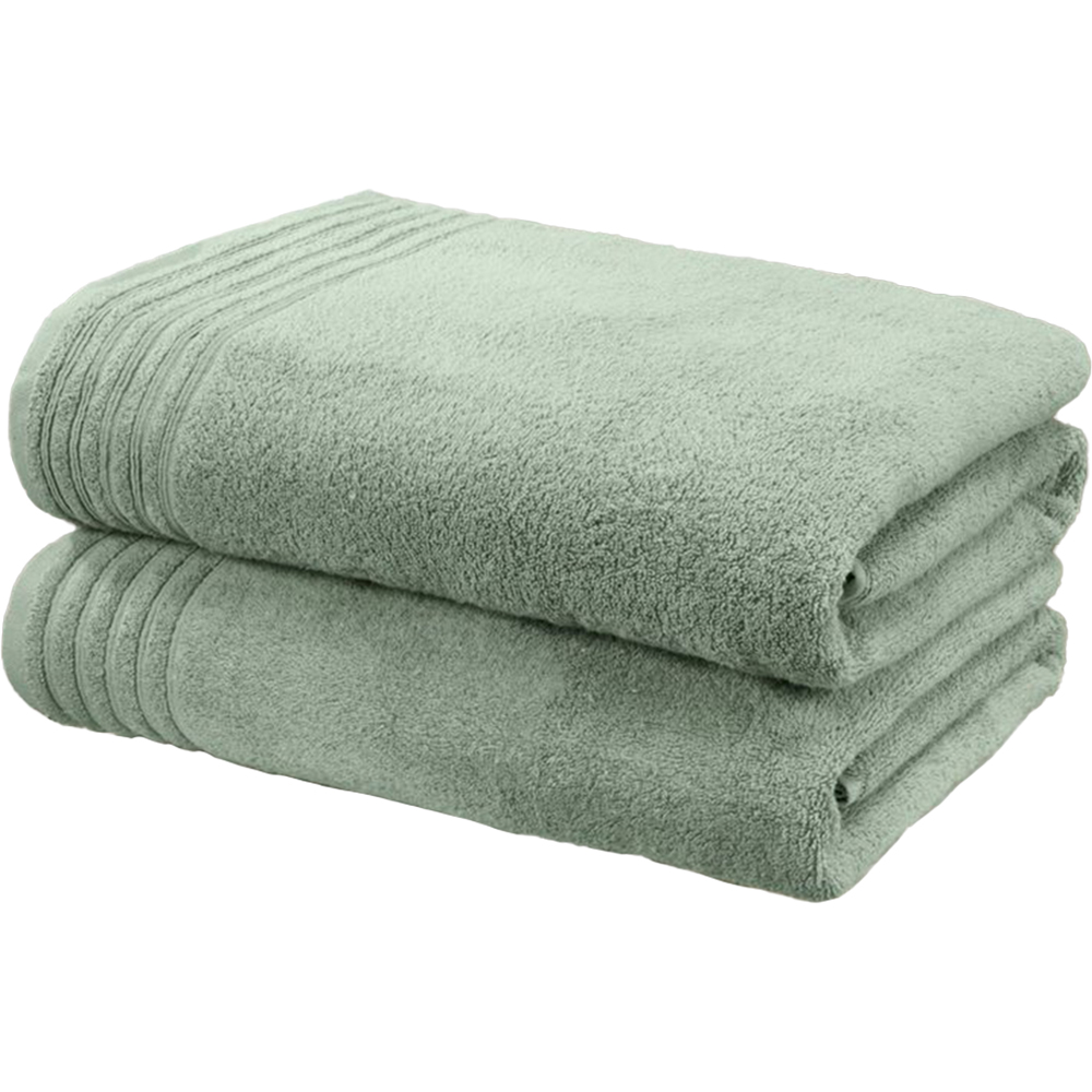 Rapport Home So Soft Green Pure Cotton Towel Bale Set of 2 Image 1