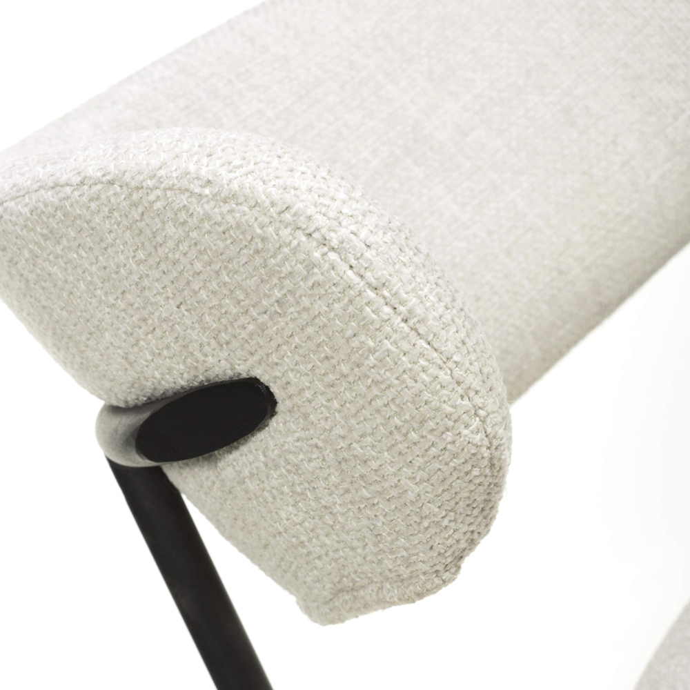 Shankar Marisa Set of 2 Natural Linen Dining Chair Image 8