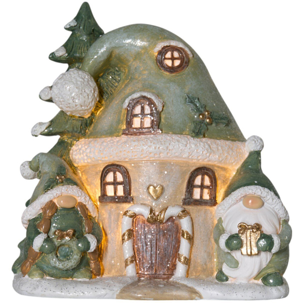 Cosy Cottage House Scene OrnamentGreen Image 5