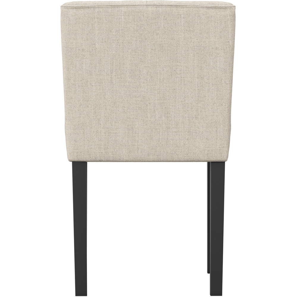 LPD Home Shay Stone Linen Winged Back Dining Chair Image 5