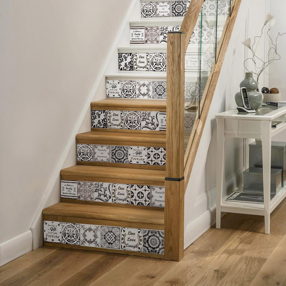 Walplus English Quote Retro Brown Tile Sticker 24 Pack Image 3