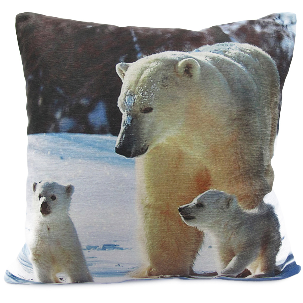 Intimates Polar Bear Filled Cushion 43 x 43cm 2 Pack Image 1