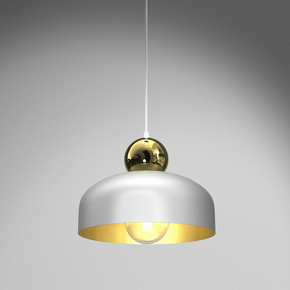 Milagro Harald White Pendant Lamp 230V Image 2