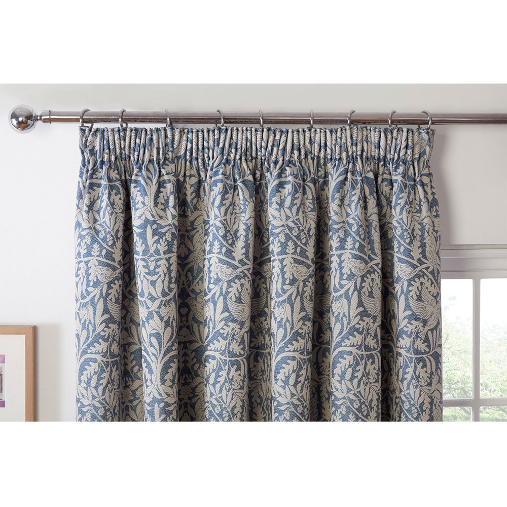 Elmsley Taped Curtain Navy - Navy / 229cm Image 4