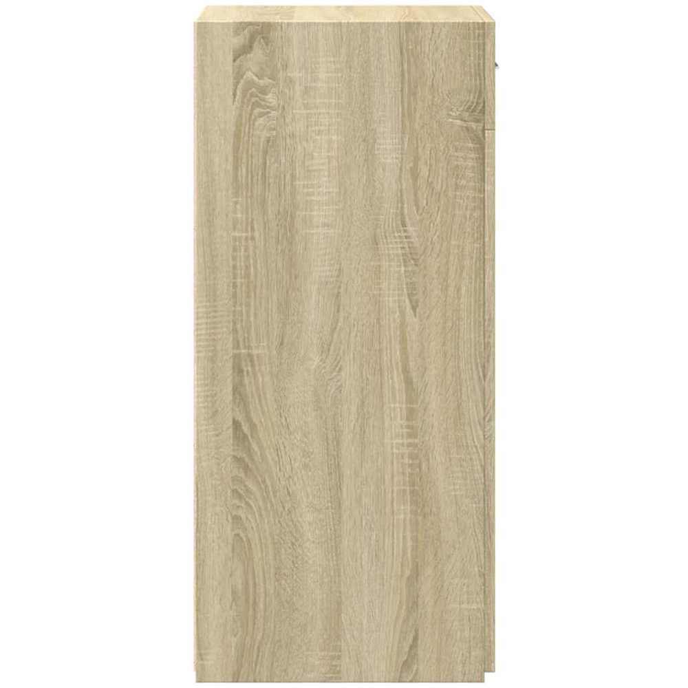vidaXL Single Door Single Drawer Sonoma Oak Sideboard Image 5