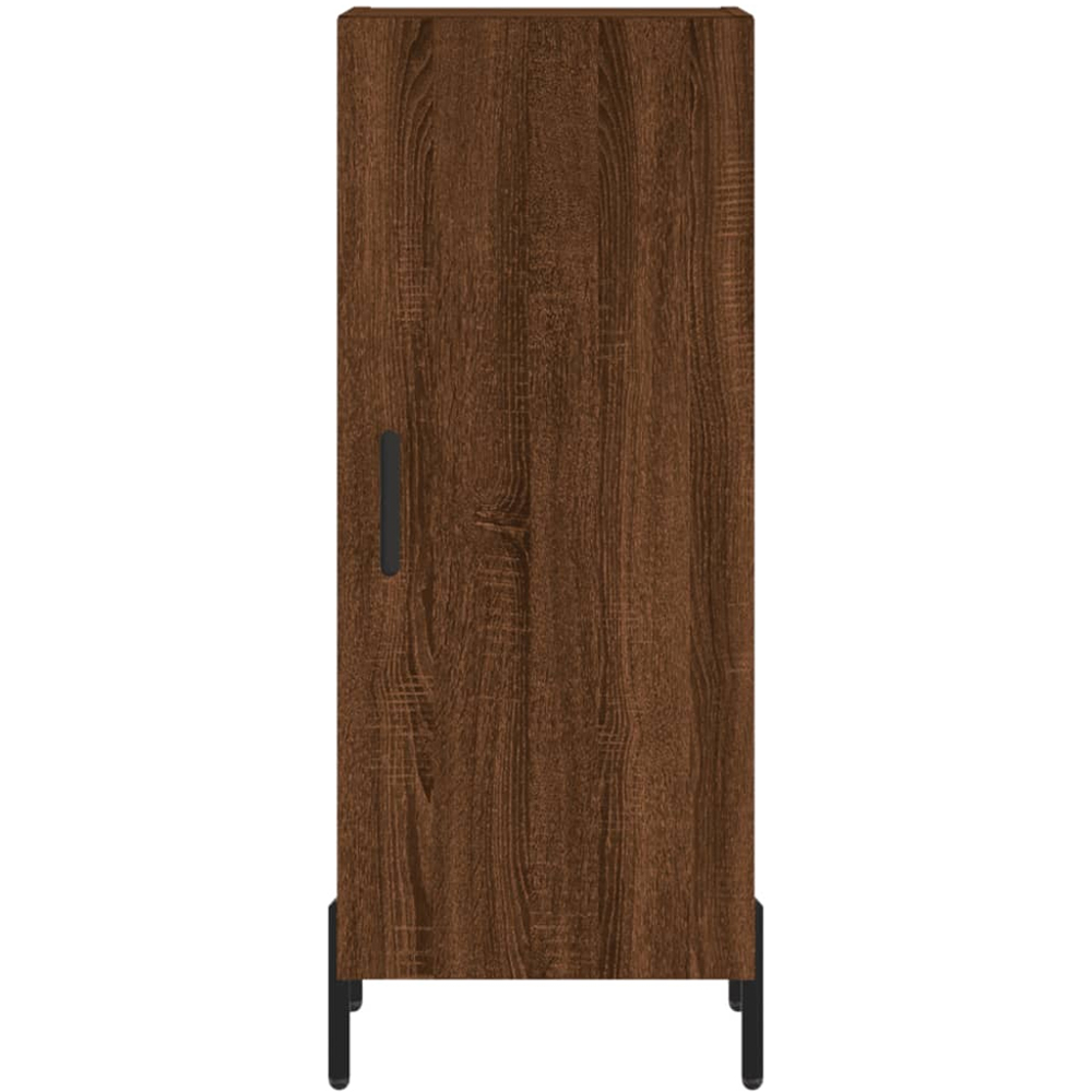 vidaXL Single Door Brown Oak Sideboard Image 6