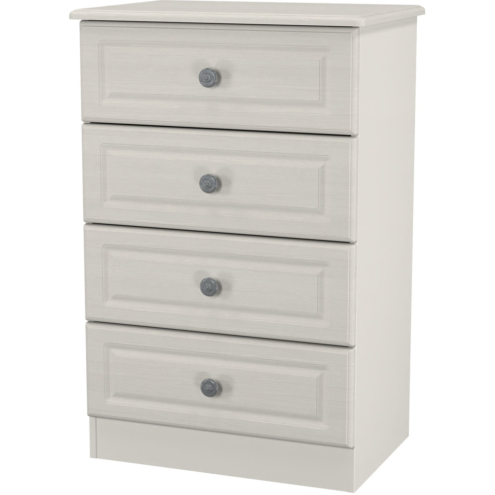Crowndale Pembroke 4 Drawer Grey Ash Midi Chest of Drawers Ready Assembled Image 3