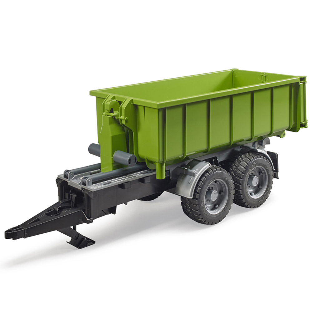 Bruder Kids Farm Tractor Roll-Off Container Trailer Playset Model Image 4