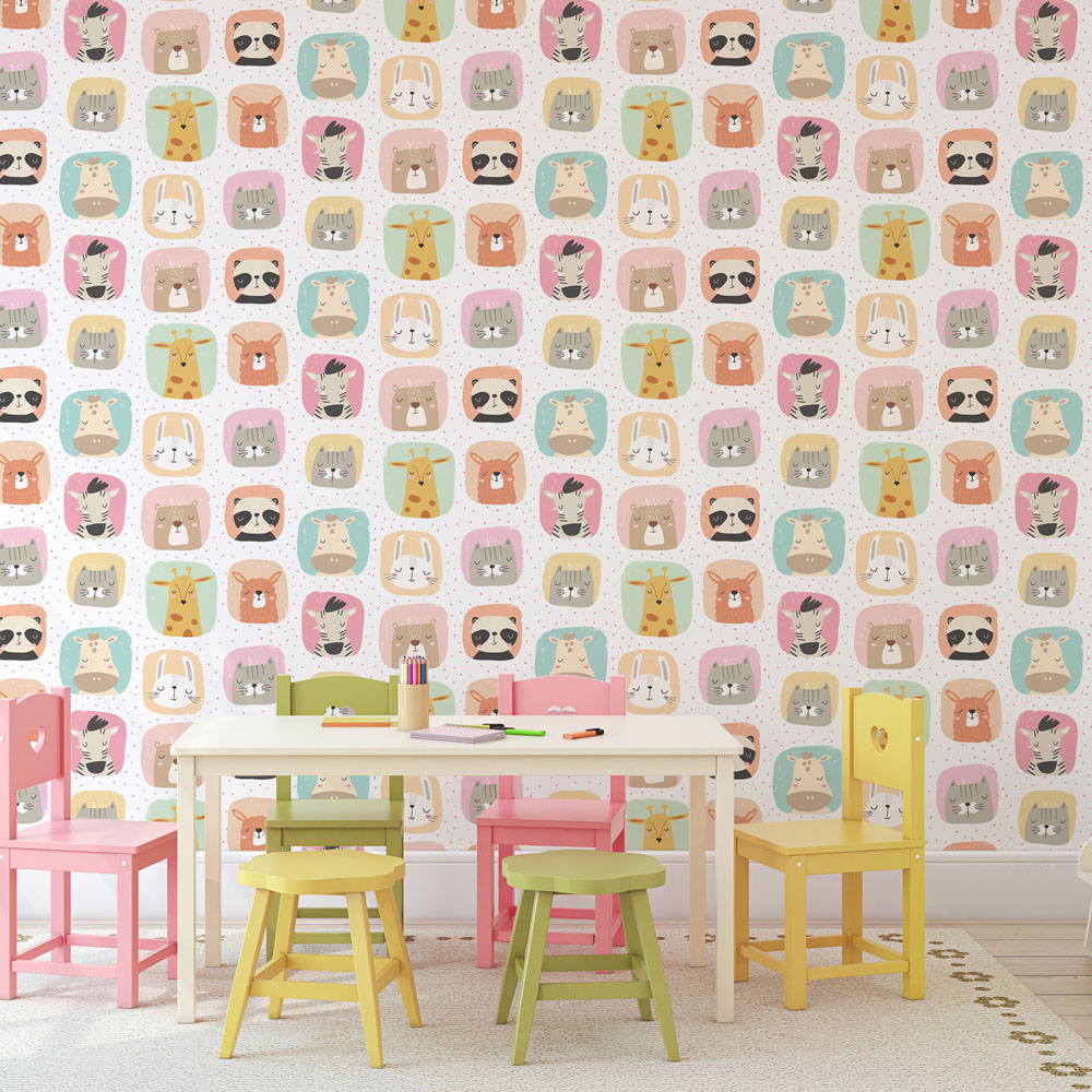 Hoopla Walls Peekaboo Picture Perfect Sugar Almond Wallpaper Image 2